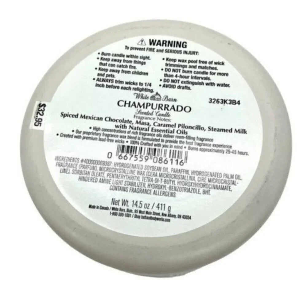 Bath & Body Works Feliz Navidad 3-Wick Candle Snowflake Lid